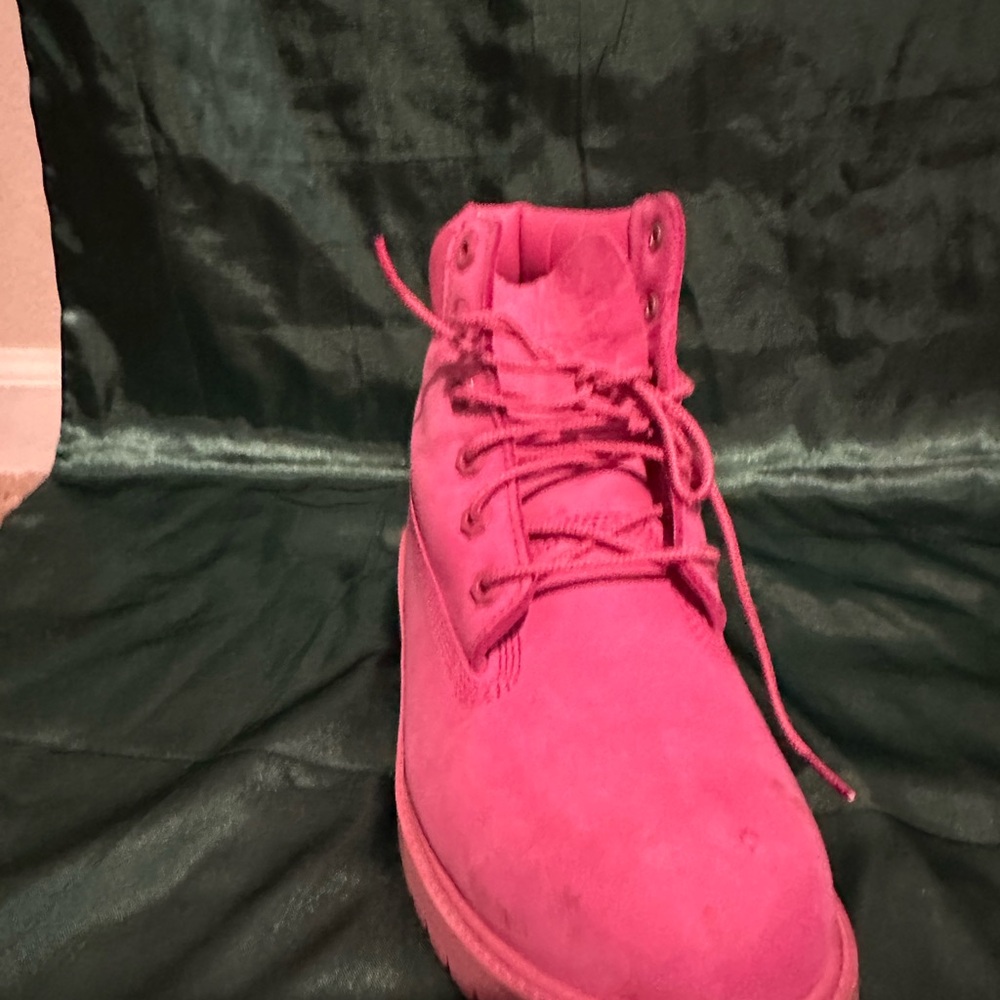Timberland Pink Boots Suede Urban Style